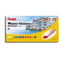 Aquarela Pentel Tinta Profissional à Base De Água 12 Cores HTP-12B