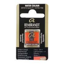 Aquarela Rembrandt Pastilha 264 Brilliant Orange