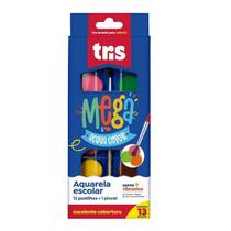 Aquarela Tris Mega Acqua Color 12 Cores + 1 Pincel