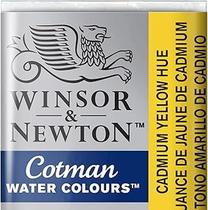 Aquarela Winsor &amp Newton Cotman Pastilha 109 Cadmium Yellow Hue 0301109