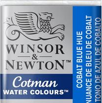 Aquarela Winsor &amp Newton Cotman Pastilha 179 Cobalt Blue Hue 0301179