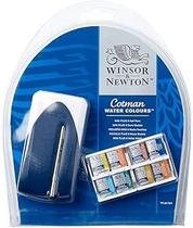 Aquarela Winsor &amp Newton Cotman Pastilha Mini Plus C/8 Cores 0390396