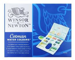 Aquarela Winsor & Newton 14 Cores Cotman Compact S. Pastilha Aquarela Winsor & Newton 14 Cores Cotman Compact S. Pastilha