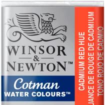 Aquarela Winsor & Newton Cotman Pastilha 095 Cadmium Red Hue