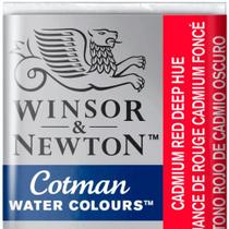 Aquarela Winsor & Newton Cotman Pastilha 098 Cadmiun Red Deep Hue Aquarela Winsor & Newton Cotman Pastilha 098 Cadmiun Red Deep Hue