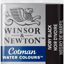 Aquarela Winsor & Newton Cotman Pastilha 331 Ivory Black Aquarela Winsor & Newton Cotman Pastilha 331 Ivory Black