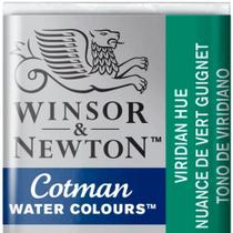 Aquarela Winsor & Newton Cotman Pastilha 696 Viridian Hue Aquarela Winsor & Newton Cotman Pastilha 696 Viridian Hue