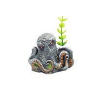 Aquária Enfeite de Aquário Polvo com Arranjo A-27 Aquária Enfeite de Aquário Polvo com Arranjo A-27