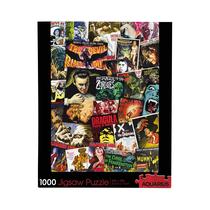 AQUÁRIO Hammer Classic Horror Movies Collage (1000 Peças Jigsaw Puzzle) - Brilho Livre - Ajuste de Precisão - Praticamente Sem Pó de Quebra-Cabeça - Mercadoria e Colecionáveis Oficialmente Licenciados Hammer - 20x28 Polegadas