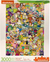 AQUÁRIO Nickelodeon 90s Puzzle (3000 Peça jigsaw puzzle) - Oficialmente Licenciado Nickelodeon Merchandise &amp Collectibles - Glare Free - Precision Fit - Virtualmente Sem Pó de Quebra-Cabeça - 32 x 45 Polegadas - AQUARIUS