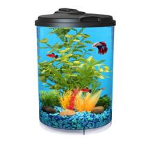 Aquarium Koller Products 11,4 litros 360 com iluminação LED