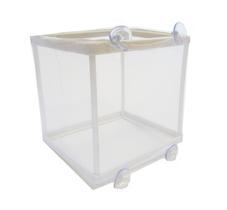 Aquarium Net Breeder YML Pequena Rede branca com 4 ventosas