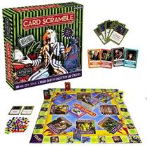 AQUARIUS Beetlejuice Card Scramble Board Game - Jogo de Festa Familiar Divertido para Crianças, Adolescentes e Adultos - Presente de Noite de Jogo Divertido - Mercadoria Oficialmente Licenciada