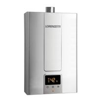 Aquecedor a Gás Enacanado GN LZ 2500DEI 25 Litros Inox Digital Touch Bivolt Aquecedor de Água Lorenzetti