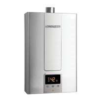 Aquecedor A Gás Lorenzetti 1600DE Inox 15 Litros Gás Natural