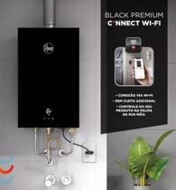 Aquecedor A Gás Rheem 20 Litros Black Premium GLP Connect Wi-fi