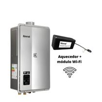 Aquecedor a Gás Rinnai E33 Prata GN + Modulo Wi Fi