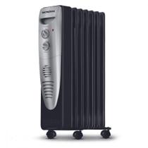 Aquecedor A óleo Mondial A-06 Preto Com Prata 220V