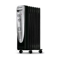 Aquecedor a Óleo Mondial Preto Prata 1500W A06 Aquecedor a Óleo Mondial Preto Prata 1500W A06