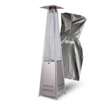 Aquecedor Ambiente Externo Pirâmide à Gás Vidro de Quartzo NI48PI Aço Inox MAIS CAPA DE PROTEÇÃO IMPERMEÁVEL