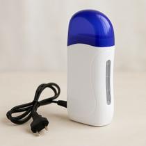 Aquecedor Aparelho Portatil Roll-on Depilação Em Cera Azul Branco