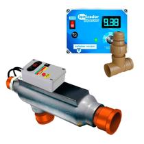 Aquecedor automatico 40.000l + ionizador para piscina