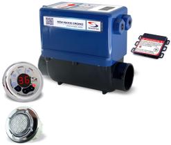 Aquecedor Banheira Ofuro New Max Cromo 5000w 8000w + 3 Spot - Sinapse