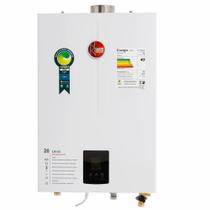 Aquecedor De Água A Gás Digital Rheem 26 Litros GN Branco Bivolt Aquecedor De Água A Gás Digital Rheem 26 Litros GN Branco Bivolt