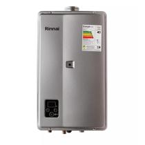 Aquecedor de Água a Gás Gn Digital Rinnai 27 Litros E27 Bivolt - Prata Aquecedor de Água a Gás Gn Digital Rinnai 27 Litros E27 Bivolt - Prata
