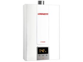 Aquecedor De Água A Gás Lorenzetti 15 Litros LZ 1600DE B Branco Bivolt Selecione GLP ou GN