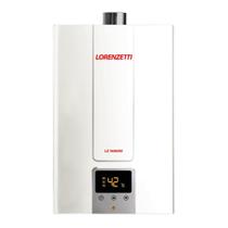 Aquecedor De Água A Gás Lorenzetti 15 Litros LZ1600 DE Branco GN Digital Bivolt