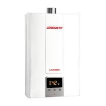 Aquecedor De Água A Gás Lorenzetti 25 Litros LZ 2500 DEB Branco Digital Bivolt Selecione GLP ou GN
