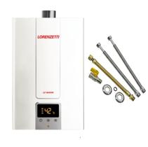 Aquecedor De Água A Gás Lorenzetti Lz 1600 De 15 Litros Glp + Kit Instalação