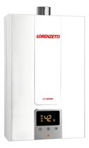 Aquecedor De Água A Gás Lorenzetti Lz 1600 De Branco 15 Litros Digital Gás GN ou GLP