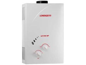Aquecedor de Água à Gás - Lorenzetti LZ750 BP GN Vazão 7,5 l/min