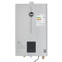 Aquecedor de Água a Gás Rheem 20L/min Bivolt Inox Digital