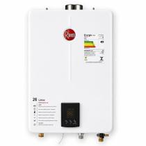 Aquecedor de Água a Gás Rheem 26 Litros Digital Glp Branco Bivolt Aquecedor de Água a Gás Rheem 26 Litros Digital Glp Branco Bivolt