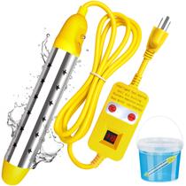 Aquecedor de água de imersão Ostutry 1500W com termostato 15 predefinições