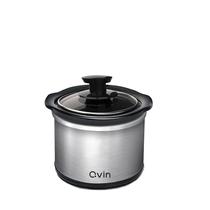 Aquecedor de alimentos Qvin 0.65L Mini Slow Cooker Fondue Melting Pot Aquecedor de alimentos Qvin 0.65L Mini Slow Cooker Fondue Melting Pot