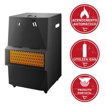 Aquecedor de Ambiente Ar a Gás GLP Área Externa Portátil Quarto Banheiro Doméstico Aço Preto Aquecedor de Ambiente Ar a Gás GLP Área Externa Portátil Quarto Banheiro Doméstico Aço Preto