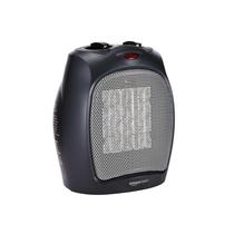 Aquecedor de ambiente de cerâmica Amazon Basics Portable 1500W preto