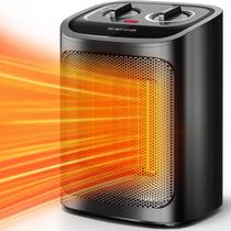 Aquecedor de ambiente elétrico portátil Kismile com termostato 1500W