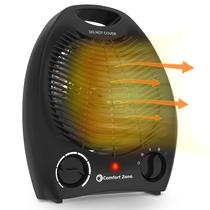 Aquecedor de ambiente portátil Comfort Zone CZ40EBK 1.500W Aquecedor de ambiente portátil Comfort Zone CZ40EBK 1.500W