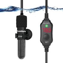 Aquecedor de aquário YukiHalu Small Submersível 25W para 5-20 galões Aquecedor de aquário YukiHalu Small Submersível 25W para 5-20 galões