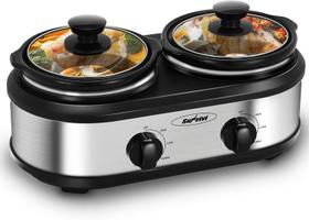 Aquecedor de Buffet Sunvivi Dual Pot 2,5L - Fogão Lento