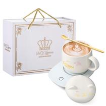 Aquecedor de café Honeydak Ceramic Caneca de 330ml com controle de temperatura Aquecedor de café Honeydak Ceramic Caneca de 330ml com controle de temperatura
