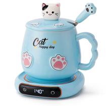 Aquecedor de Caneca Bgbg Conjunto de Caneca de Gato 3 Temperaturas 110V/230V Desligamento Automático Aquecedor de Caneca Bgbg Conjunto de Caneca de Gato 3 Temperaturas 110V/230V Desligamento Automático