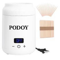 Aquecedor de cera Podoy Mini Switchable Display 100 bastões de cera
