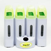 Aquecedor de Cera Roll-on Verde Limão - Aquece 4 Refis de Cera Simultaneamente