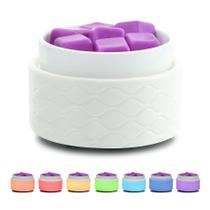 Aquecedor de fusão de cera Elusiaka Queimador de óleo 3 em 1 com 7 cores de LED Aquecedor de fusão de cera Elusiaka Queimador de óleo 3 em 1 com 7 cores de LED